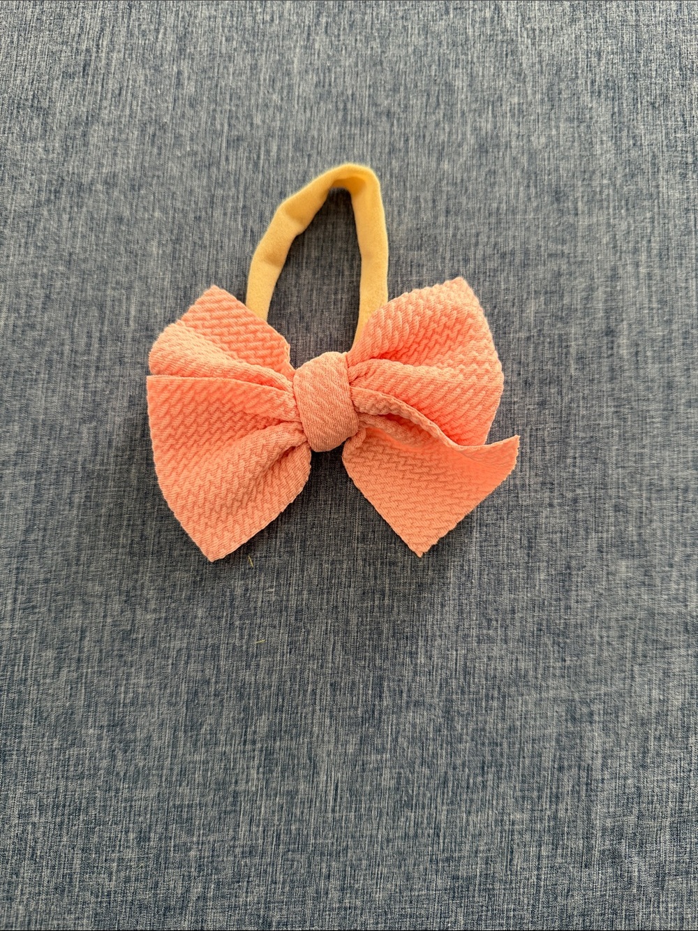 Peach Bow Headband for Kids - Unbranded